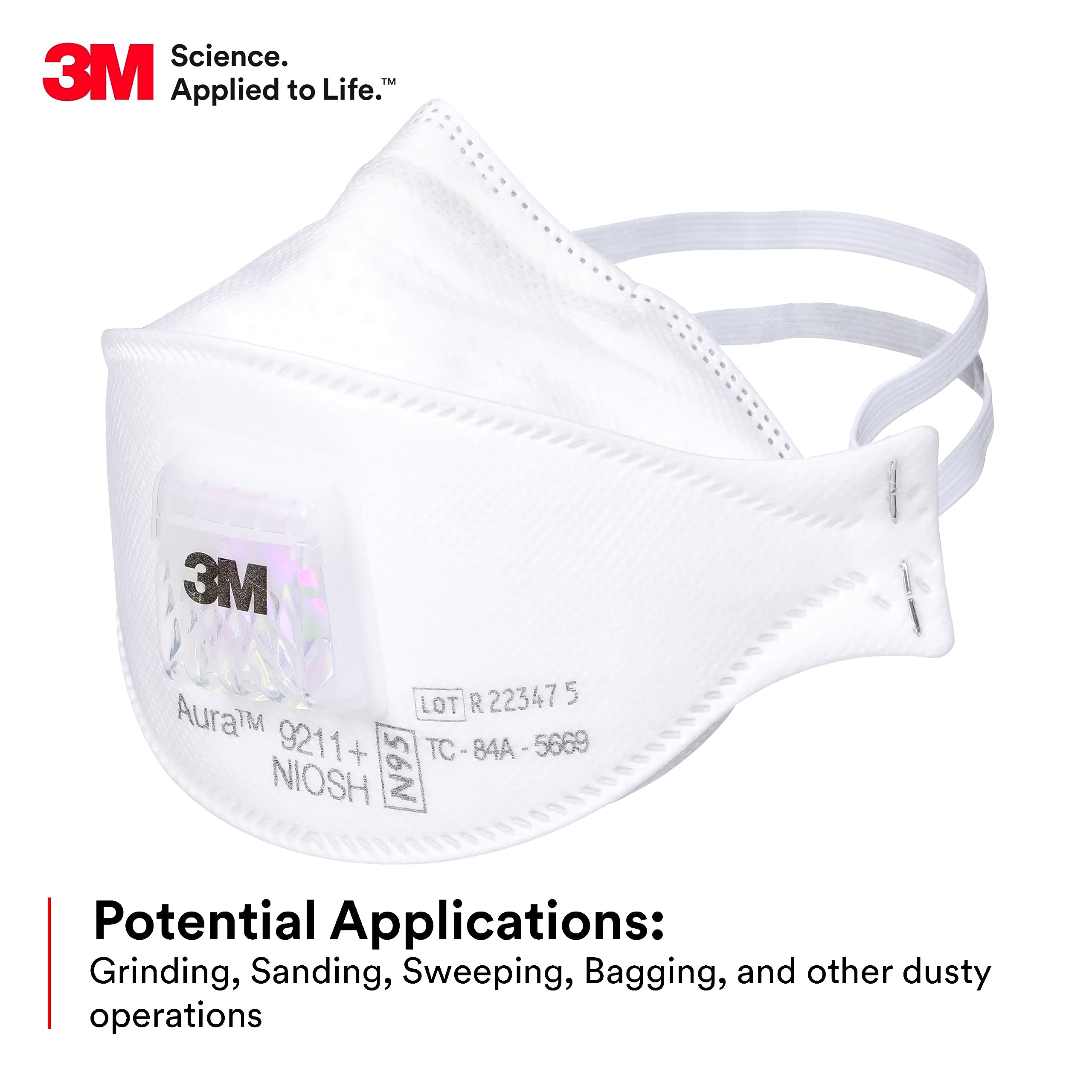 Kn95 Respirator Mask - Maska przeciwpyłowa 3M Aura 9211+ N95