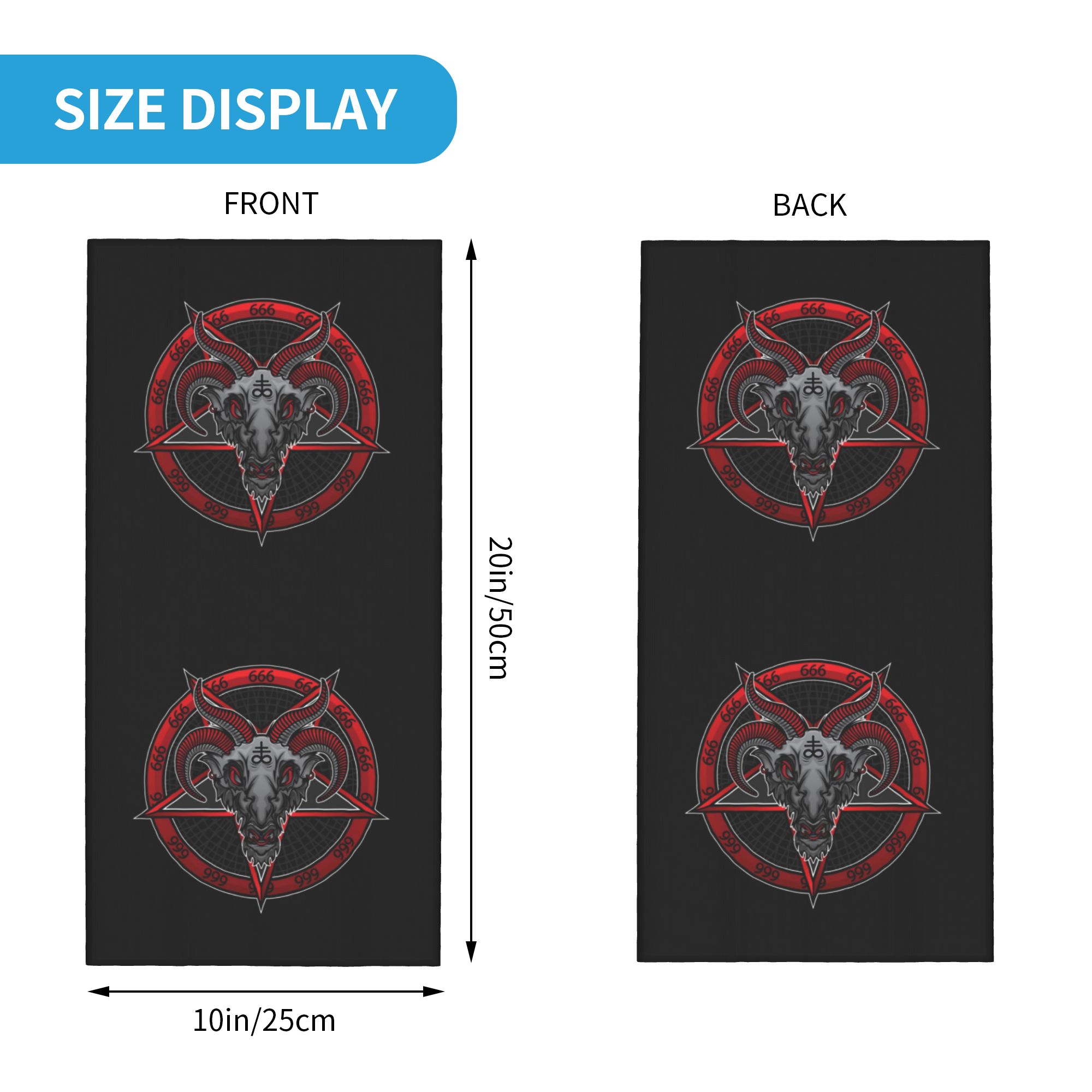 Chusta na szyję z motywem diab – Neck Gaiter Face Cover recenzja i cena