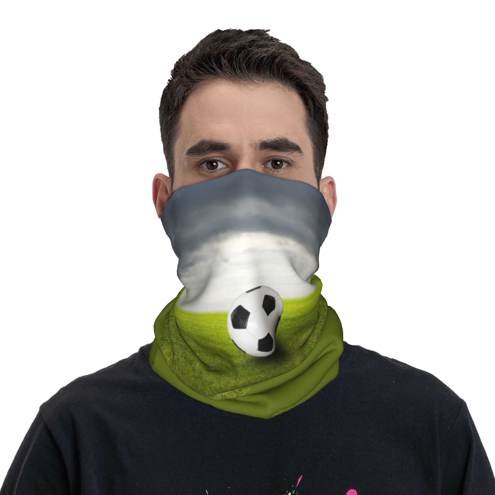 Komin na szyję z motywem piłki – Neck Gaiter Face Cover recenzja i cena