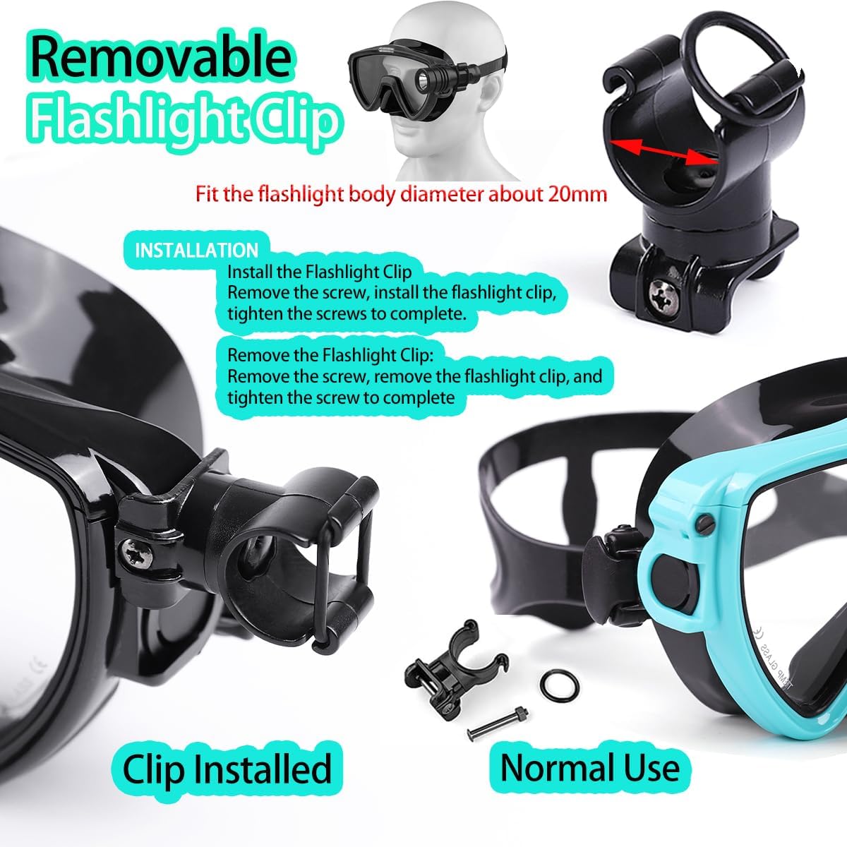 Maska do nurkowania z uchwytem – Silicone Mask Bracket recenzja i cena